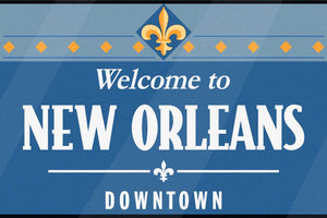 Welcome to New Orleans (Metal Sign)